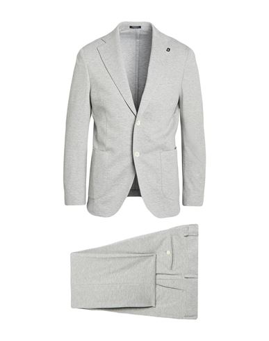 Breras Milano Man Suit Light Grey Size 44 Viscose, Polyamide, Elastane In Gray