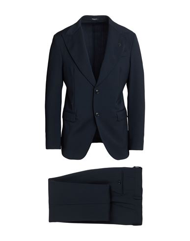 Breras Milano Man Suit Midnight Blue Size 40 Virgin Wool In Blue