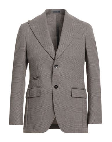 Breras Milano Man Blazer Taupe Size 48 Virgin Wool In Gray