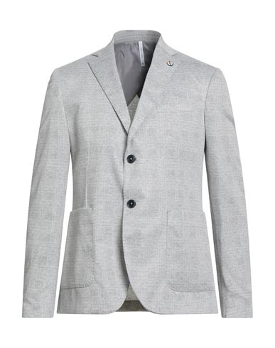 Alessandro Gilles Man Blazer Light Grey Size 36 Viscose, Polyester, Elastane In Gray