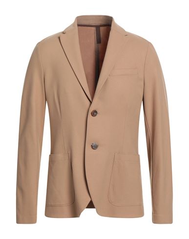 Harris Wharf London Man Blazer Sand Size 40 Cashmere, Elastane In Brown