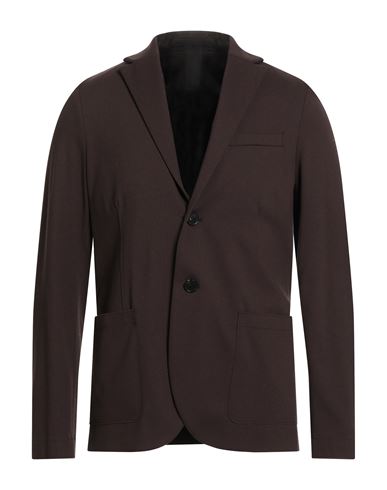 Harris Wharf London Man Blazer Chocolate Brown Size 40 Viscose, Polyamide, Elastane In Brown