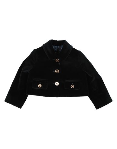 Versace Young Toddler Girl Jacket Midnight Blue Size 4 Cotton, Elastane In Blue
