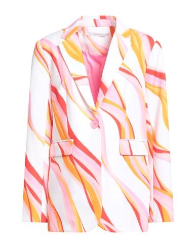 Herzensangelegenheit Woman Blazer Ivory Size 10 Polyester, Elastane In Multi