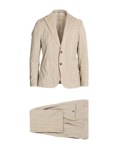 Manuel Ritz Man Suit Beige Size 44 Virgin Wool In Neutral