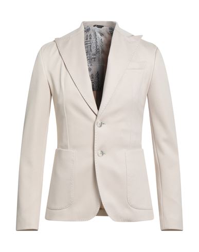 Havana & Co. Man Blazer Cream Size 34 Viscose, Nylon, Elastane In White