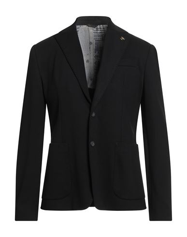Havana & Co. Man Blazer Black Size 40 Viscose, Nylon, Elastane In Black