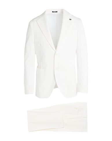 Breras Milano Man Suit White Size 44 Viscose, Polyamide, Elastane In White