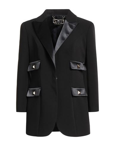 Elisabetta Franchi Woman Blazer Black Size 6 Polyester, Elastane, Polyamide In Black