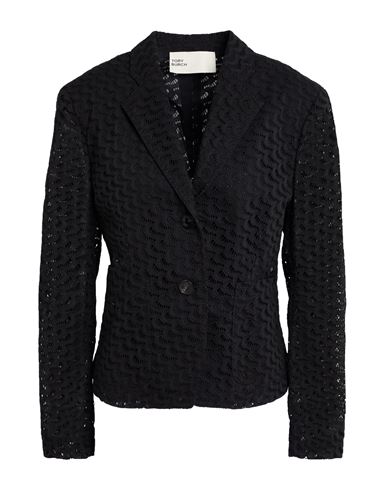Tory Burch Woman Blazer Black Size 12 Cotton In Black