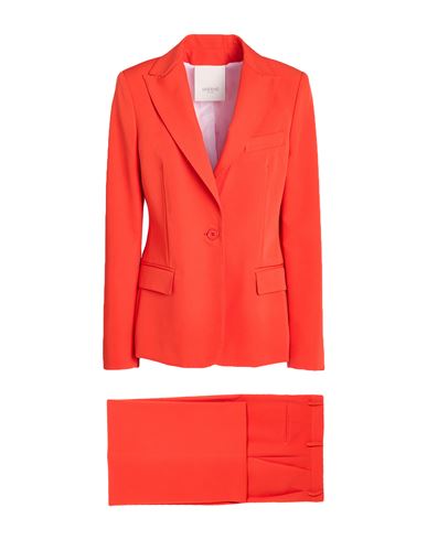 Breras Milano Woman Suit Coral Size 12 Polyester, Elastane In Red