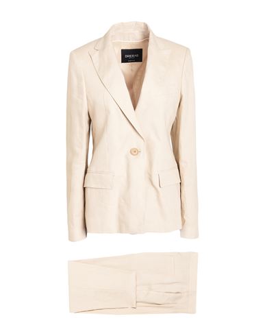 Breras Milano Woman Suit Beige Size 10 Linen In Sand