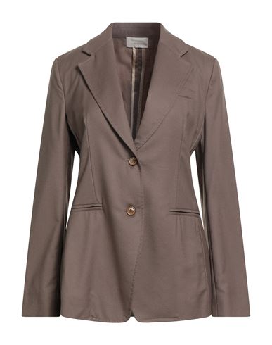 Drumohr Woman Blazer Light Brown Size 4 Virgin Wool, Silk, Cashmere In Brown