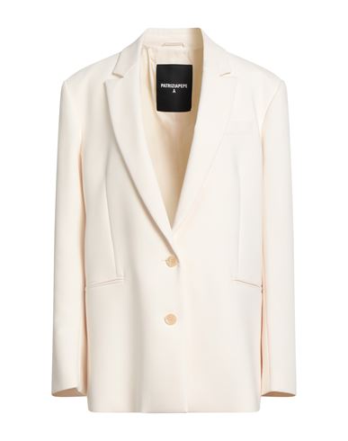 Patrizia Pepe Buttoned Twill Blazer For Women In White