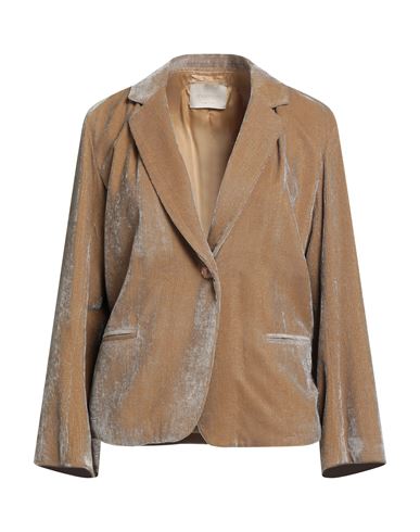 Momoní Woman Blazer Sand Size 6 Viscose, Polyester, Polyamide In Neutral