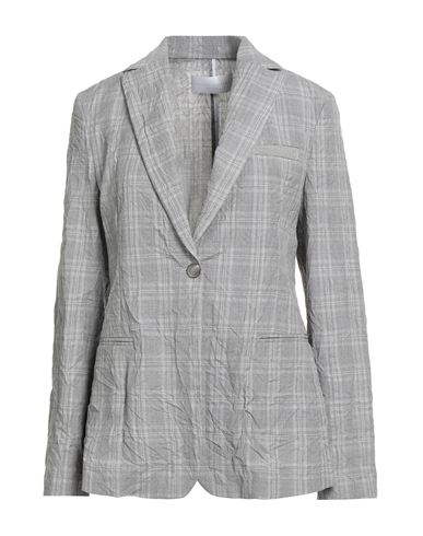 Fabiana Filippi Woman Blazer Light Grey Size 12 Virgin Wool In Gray
