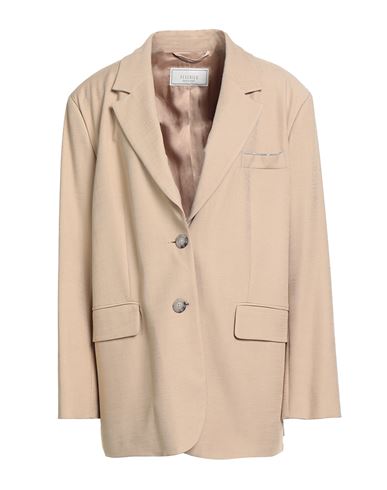 Peserico Woman Blazer Sand Size 12 Viscose, Polyester, Elastane In Neutral