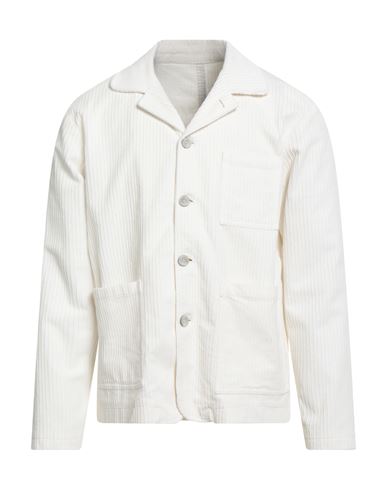 Barbati Man Jacket Off White Size 38 Cotton, Elastane In White