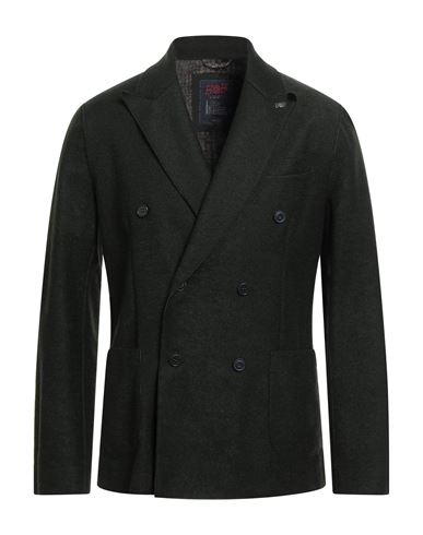 Bob Man Blazer Dark Green Size 38 Acrylic, Polyester, Wool In Black