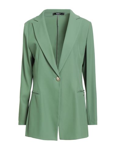 Siste's Woman Blazer Sage Green Size M Polyester, Elastane In Green