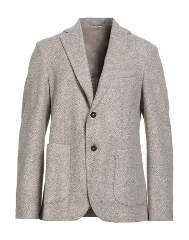 Seventy Venezia Man Blazer Light Grey Size 40 Acrylic, Polyester, Virgin Wool In Gray