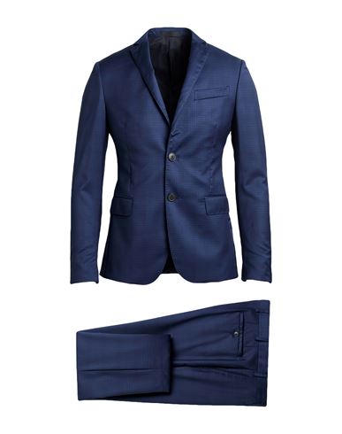 Lab. Pal Zileri Man Suit Navy Size 38 Wool In Blue