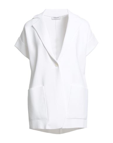 Kangra Cashmere Kangra Woman Blazer White Size 8 Viscose In White