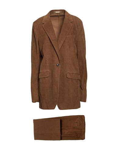 Massimo Alba Woman Suit Brown Size 10 Cotton