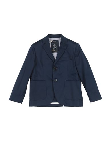 Harmont & Blaine Toddler Boy Blazer Navy Size 4 Cotton, Elastane In Blue