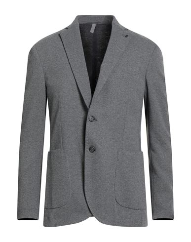 Paul Miranda Man Blazer Grey Size 46 Cotton, Polyester, Elastane In Gray