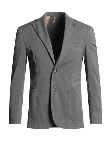Paul Miranda Man Blazer Grey Size 36 Polyester, Viscose, Elastane In Gray