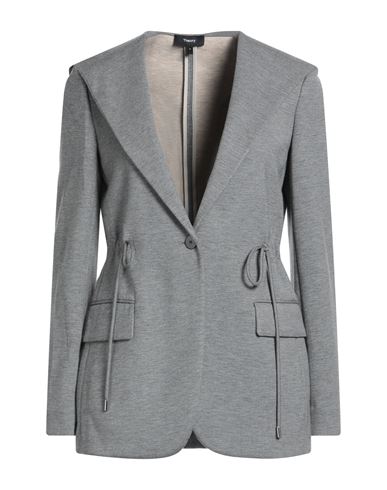Theory Woman Jacket Grey Size Xs Viscose, Elastane, Polyamide In Gray