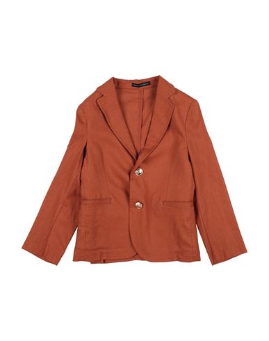 Daniele Alessandrini Toddler Boy Blazer Brown Size 6 Linen, Viscose In Brown