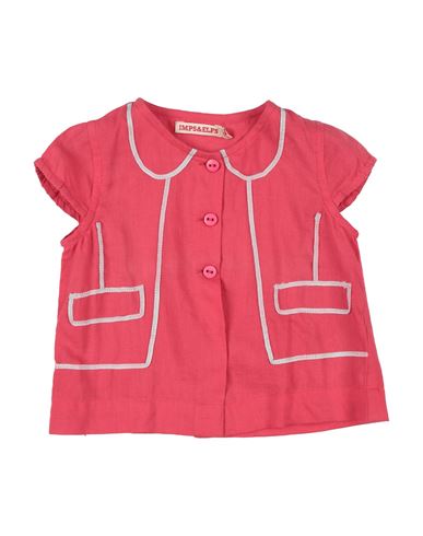 Imps & Elfs Newborn Girl Shirt Coral Size 3 Cotton In Red
