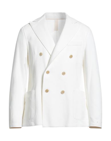 Eleventy Man Blazer White Size 40 Cotton, Polyamide, Elastane In White