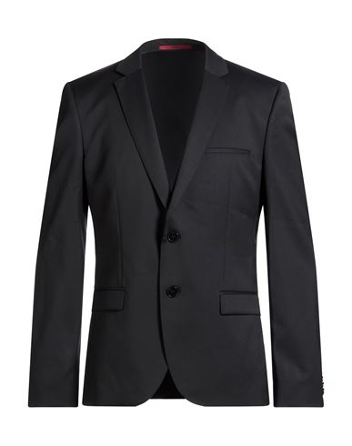 Hugo Boss Boss  Man Blazer Black Size 40 Virgin Wool In Black