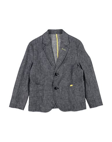 Liu •jo Man Toddler Boy Blazer Blue Size 6 Linen, Viscose In Gray