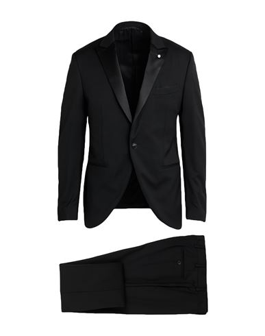 Luigi Bianchi Mantova Man Suit Black Size 44 Virgin Wool