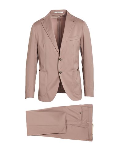 Tagliatore Man Suit Antique Rose Size 38 Super 110s Wool In Pink