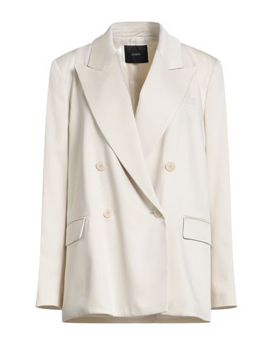 Joseph Woman Blazer Ivory Size 10 Viscose, Wool In White