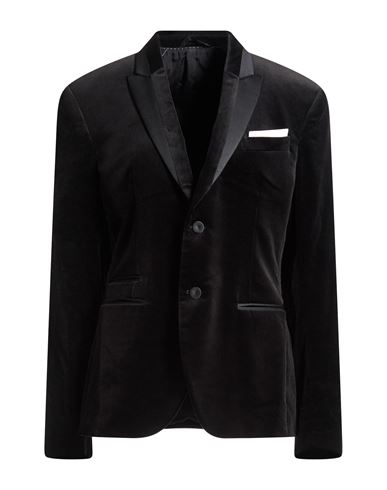 Neil Barrett Woman Blazer Black Size 16 Cotton, Viscose, Elastane In Black