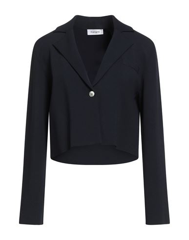 Kangra Cashmere Kangra Woman Blazer Midnight Blue Size 14 Viscose In Animal Print