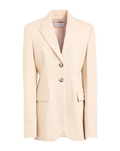 Sportmax Woman Blazer Beige Size 8 Cotton, Elastane In Pink