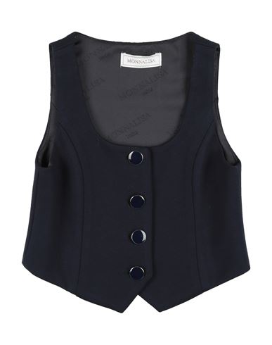 Monnalisa Babies'  Toddler Boy Tailored Vest Midnight Blue Size 6 Viscose, Polyamide, Elastane In Black