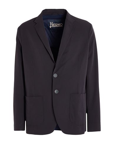 Herno Man Blazer Midnight Blue Size 44 Polyester