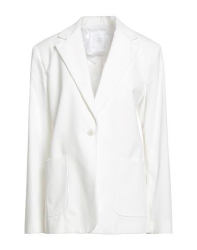 Eleventy Woman Blazer White Size 12 Cotton