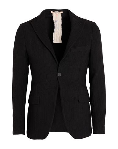 Messagerie Man Blazer Black Size 42 Cotton, Polyester, Linen