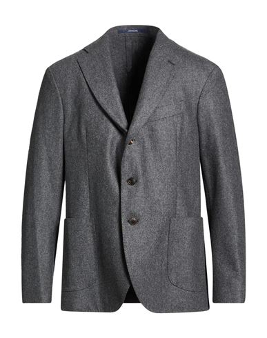 Drumohr Man Blazer Lead Size 44 Virgin Wool In Gray