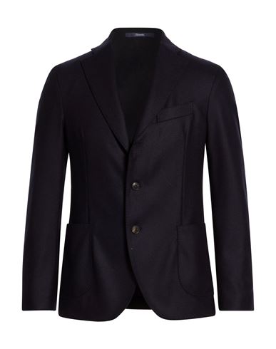 Drumohr Man Blazer Midnight Blue Size 46 Virgin Wool