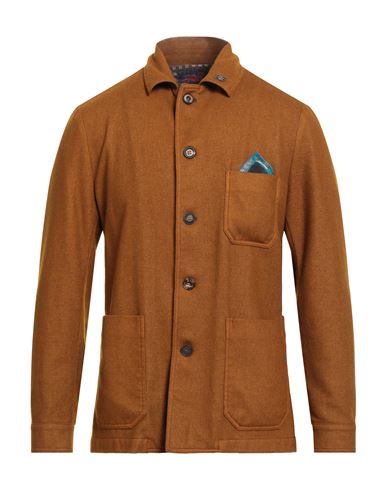 Bob Man Blazer Camel Size 40 Wool, Polyester In Brown